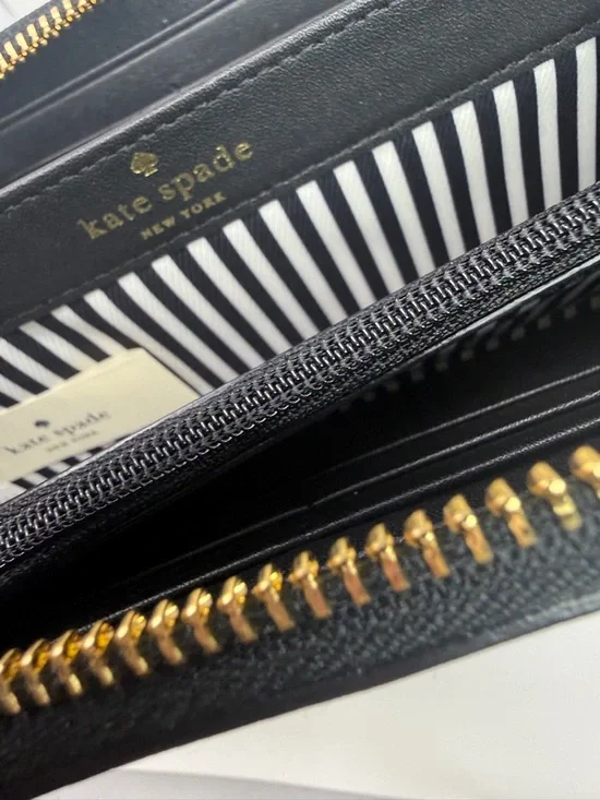 Kate Spade NY Taxi Lacey "Steal the Spotlight" Full Zip-Around Long Wallet RARE! - Picture 8 of 15